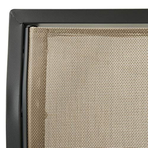 WELLIKEA Hollywoodschaukel mit Dach Anthrazitgrau und Sandfarben – Bild 6