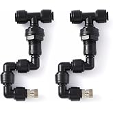 VEXPLO 1/4" Reptile Mister Nozzle, Adjustable Spray for Terrarium Fogger | 2 Pcs adjustable reptile misting nozzles. Compatible with most misting systems for terrarium, vivarium &amp; rainforest tanks
