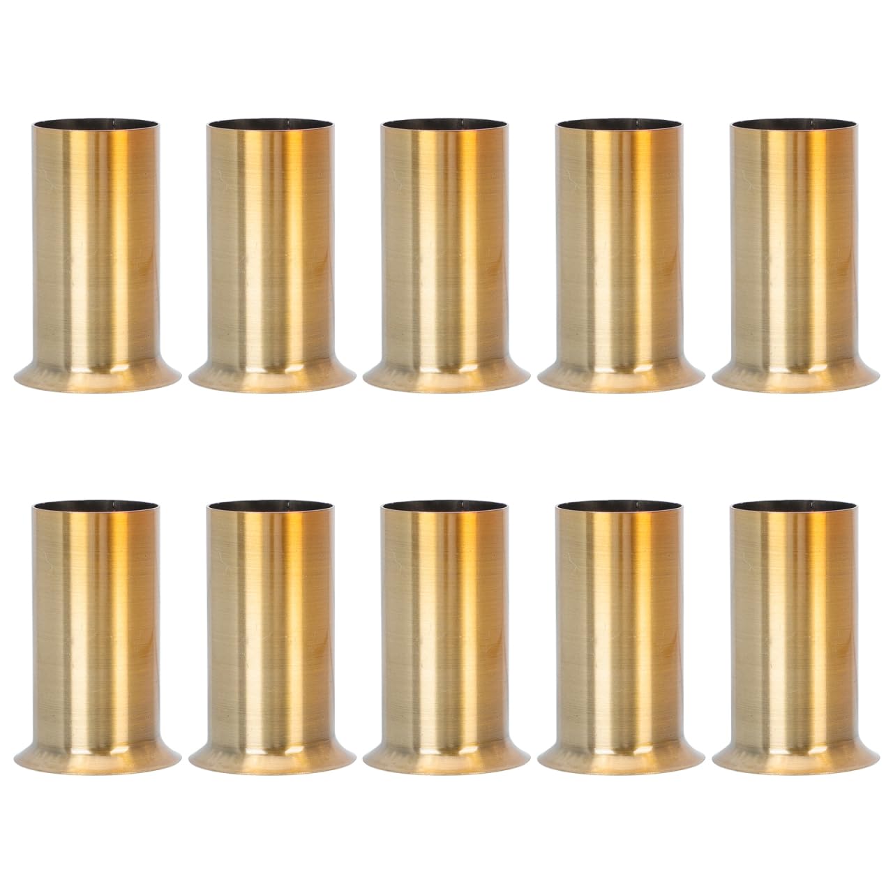 ibasenice Candle Chandelier Flanging Sleeve 10Pcs Lamp Base Covers 2.36X1.57In Replacement Parts for European Style Retro Crystal Chandeliers