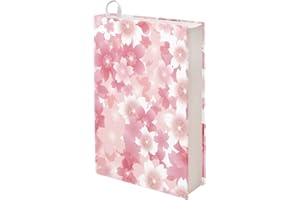 FKELYI Jumbo Fabric Book Covers-Pink Cherry Blossom Print Stretchable Book Sleeves for Hardcover Textbook Protection(FAN-WK20481CZ26-P-10)
