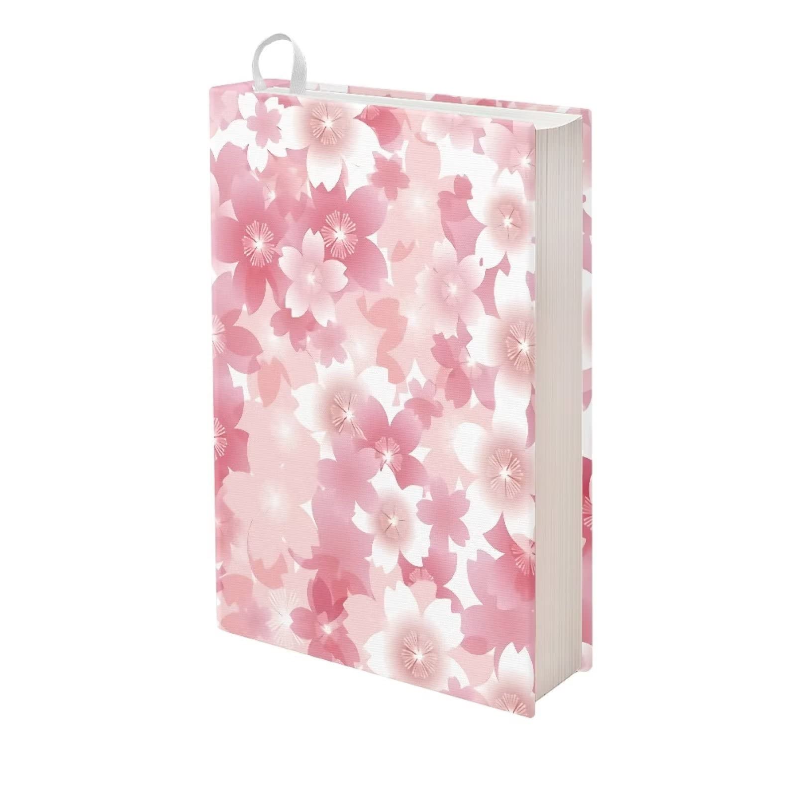Photo 1 of FKELYI Jumbo Fabric Book Covers-Pink Cherry Blossom Print Stretchable Book Sleeves for Hardcover Textbook Protection(FAN-WK20481CZ26-P-10)