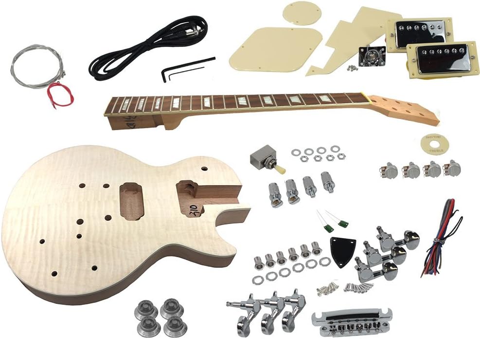 Solo LPK10 DIY Guitar Kit With Flame Maple Top Amazon.ca Musical Instruments, Stage & Studio