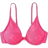 Falainetee Women's Bathing Suit Floral Pattern Underwire Swimsuit Bikini Top