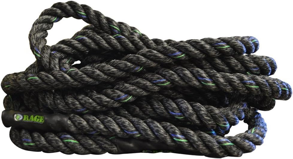 Rage Fitness Conditioning Rope, Poly Dac, 1.5' Width, 40' / 50' Length