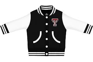 Creative Knitwear College Baby Varsity Jacket Lightweight - Team Logo, Multiple Colors, Unisex, (0 Months - 4T)