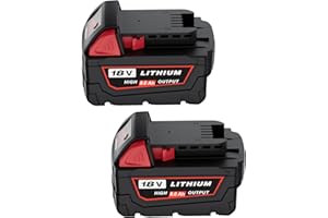 HOCHSTERN 2Pack 8.0Ah Replacement for Milwaukee M-18 Battery Compatible with Milwaukee 18V Lithium Battery 48-11-1862 48-11-1852 48-11-1882 Cordless Tools