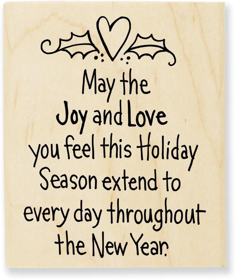 Stampendous Wood Stamp, Joy And Love