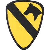 United States Army 1st Armored Cavalry Division Patch, Full Color, with Iron-On Adhesive