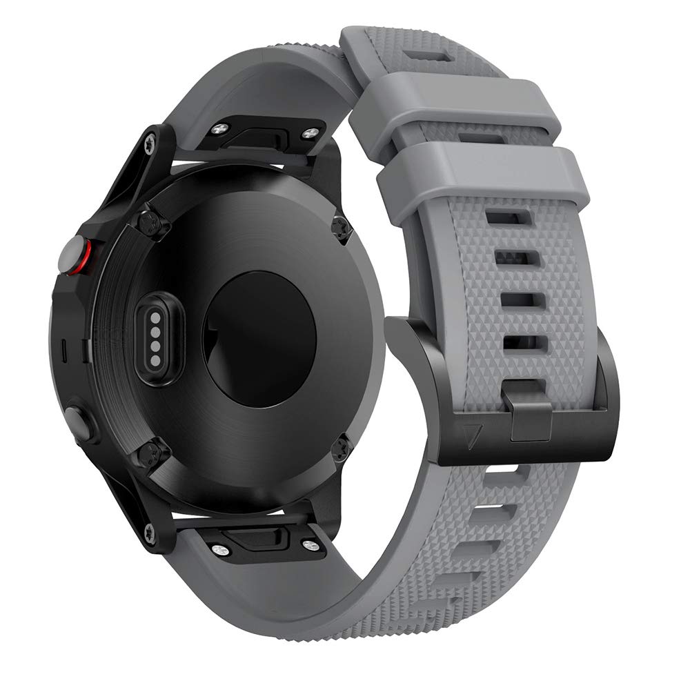 REYDA Silicone Strap Compatible for Garmin Fenix 8 Pro/8/E 47mm, 22mm Quick Fit Watch Strap Soft Breathable Silicone Bracelet Wristband Replacement Band for Garmin Approach S70 47mm/S62/S60/Descent G2