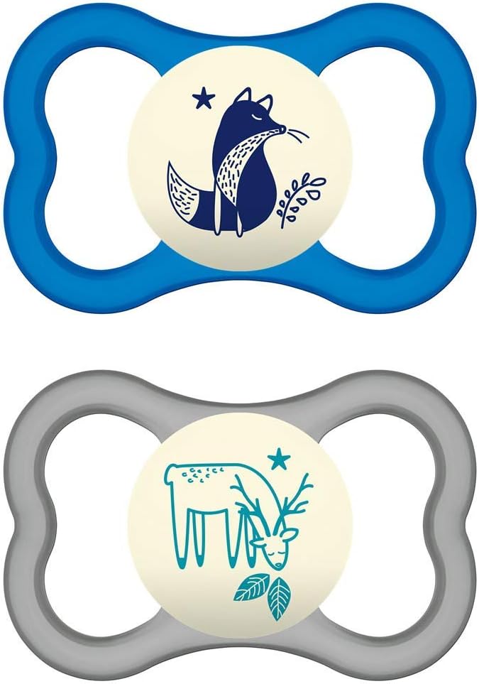 MAM Night MAM Air Silicone // Set of 4 // Dummies 16+ MAM Air Night Mix