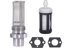 Mikatesi 4229-140-6905 Stub Spark Arrestor for Stihl Blower BG85 BG86 BG55 BG56 BR200 SH85 SH86 SH55 SH56 with Fuel Filter Gasket Kit