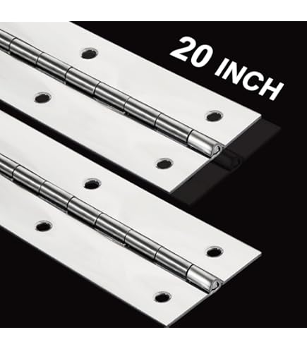 thumbnail image 2 of 2 PCS 12 Inch Piano Hinge Stainless Steel 304 Continuous Hinge, Heavy Duty 0.04 2 of 11