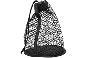 VGEBY1 Ball Bag, 12 Balls Double Mesh High Strength Nylon Ball Storage Nets Pouch Poke