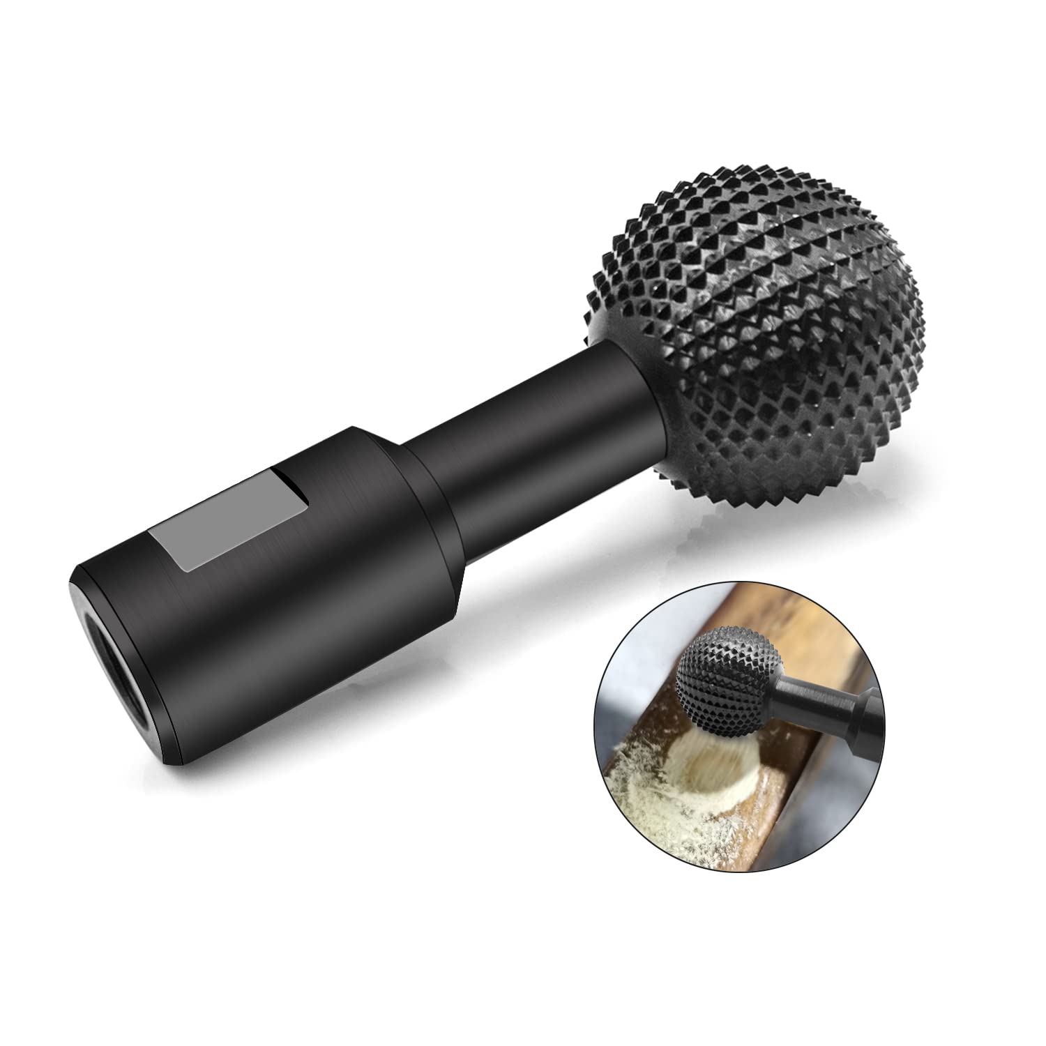 Spherical Rotary Burr, Carbon Steel Wood Carving Polishing Engraving Drilling Bit Grinding Head, 14mm Spherical Grinding Head for 115/125 Angle Grinder