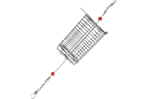 UperUper 10pcs Fishing Bait Trap Cage Feeder, Baits Cage Basket Holder Coarse Lure Feeder Fishing Tackle Kit