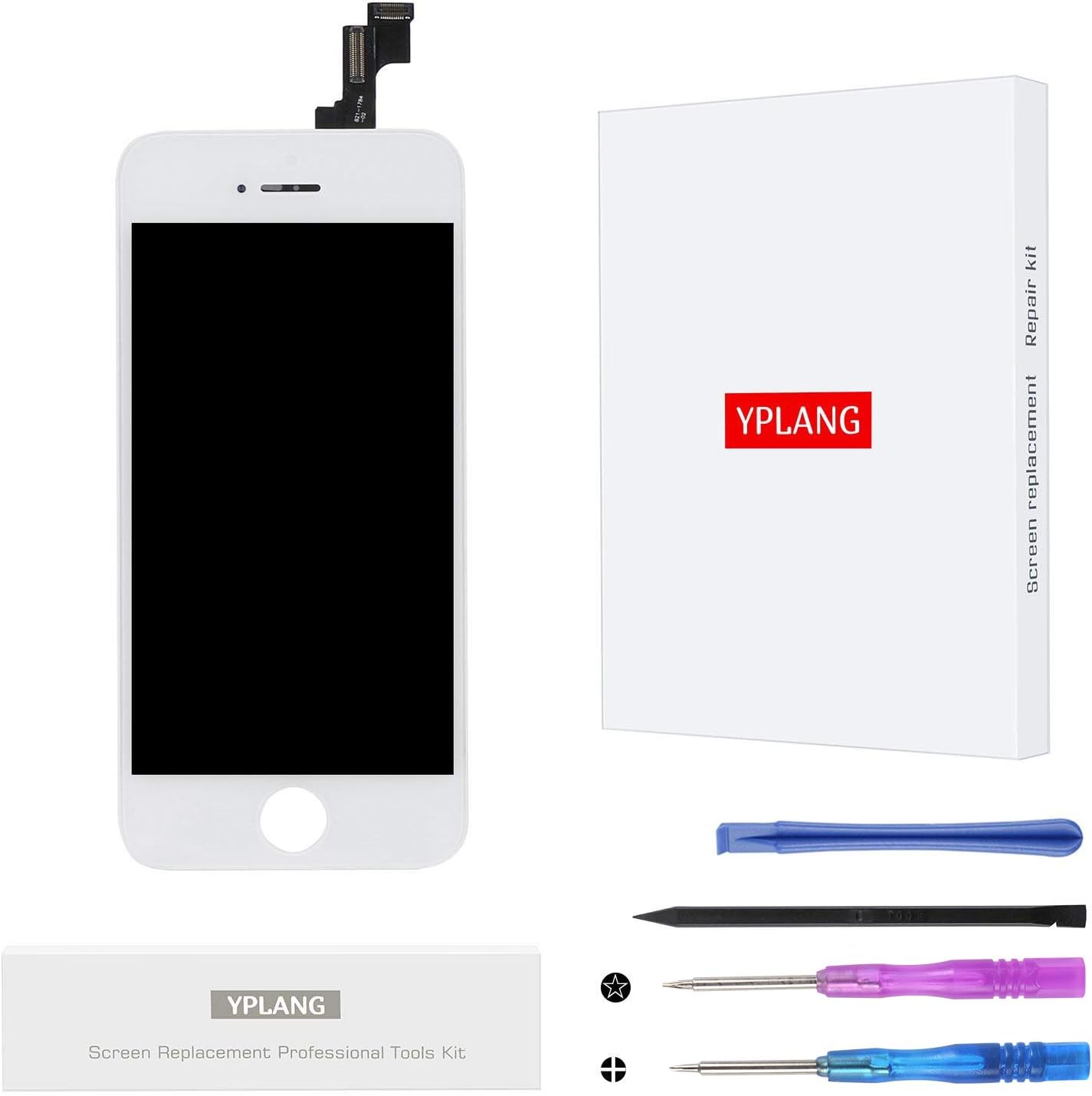 YPLANG Screen Replacement Compatible With iPhone (for iPhone Se, White)