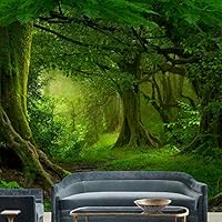 Wall Mural Forest Removable Self-Adhesive Wallpaper Wall Decoration for Bedroom Living Room - 66x96 inches