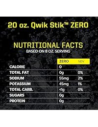Bebida en polvo Qwik Stik de Sqwincher, con electrolitos y sin azúcar (contiene 50 unidades), cítrico (Cool Citrus), 50