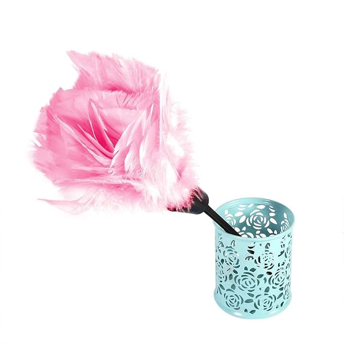 Soft Feather Duster 5 Colors Duster Brush for Cleaning(Pink) Amazon
