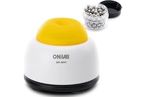 ONiLAB Mini Vortex Mixer with Touch Function, Lab Mixing, Nail Polish,Tattoo Ink,Eyelash Adhesives and Acrylic Paints Mixing, Lab Vortexer for Centrifuge Tubes and Test Tubes,Yellow