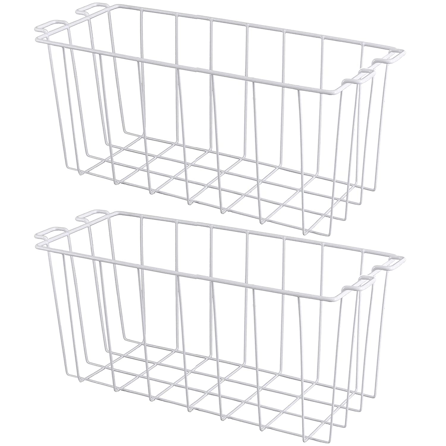 Photo 1 of Homics Freezer Organizer Bins for Chest Freezer, 16.5" Deep Freezer Bins Freezer Baskets Organizer and Storage Frozen Meats and Food 2 Pcs