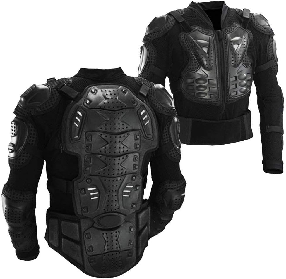 Motorcycle Full Body Armor Jacket - Chest & Back Protection For Dirt Bike, Motocross & MTB Riding