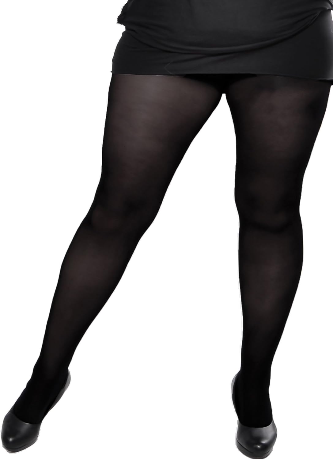 Plus Size Semi Opaque Tights with Special Comfortable Gusset Amazon.co