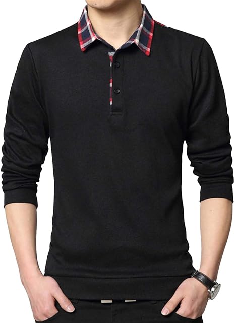 Amazon ガナタ チェック カラー ポロシャツ 長袖 襟付き カジュアル スポーツ ゴルフ 大人 お洒落 トップス メンズ ポロシャツ 通販 Amazon ガナタ チェック カラー ポロシャツ 長袖 襟付き カジュアル スポーツ ゴルフ 大人 お洒落 トップス メンズ ポロシャツ 通販