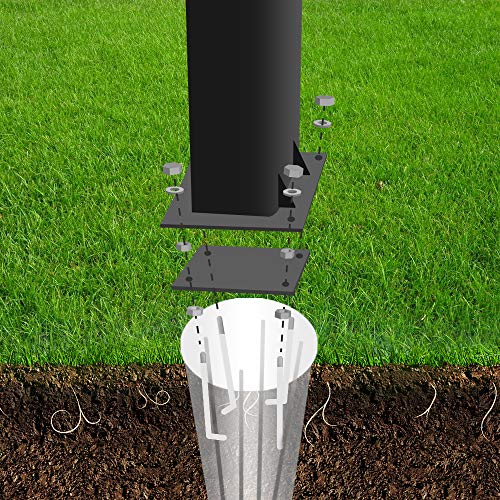 9” Basketball InGround Anchor System for Easy Relocation and