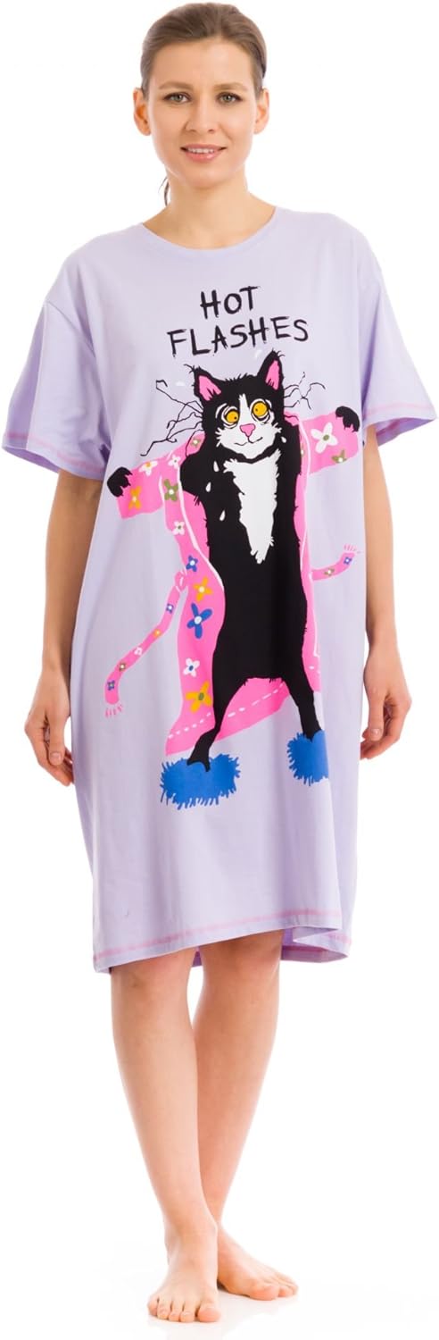 Little Blue House By Hatley Women's Crew Neck Sleepshirt, The Cats Pajamas, One Size at  Women’s Clothing store: Nightshirts