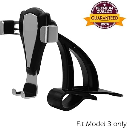 Car Phone Mount Dashboard For Tesla Model 3 Car Phone Holder Cradle Mount 360 Rotation Cell Phone Holder Dashboard Compatible All Smart Phones Up To