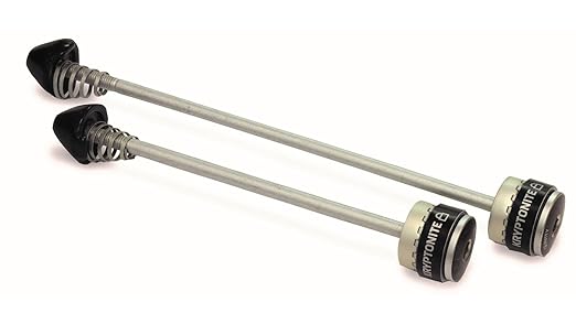 Kryptonite WheelBoltz Schnellspannachsen-Set Fahrradschloss Silver, 130 und 150 mm