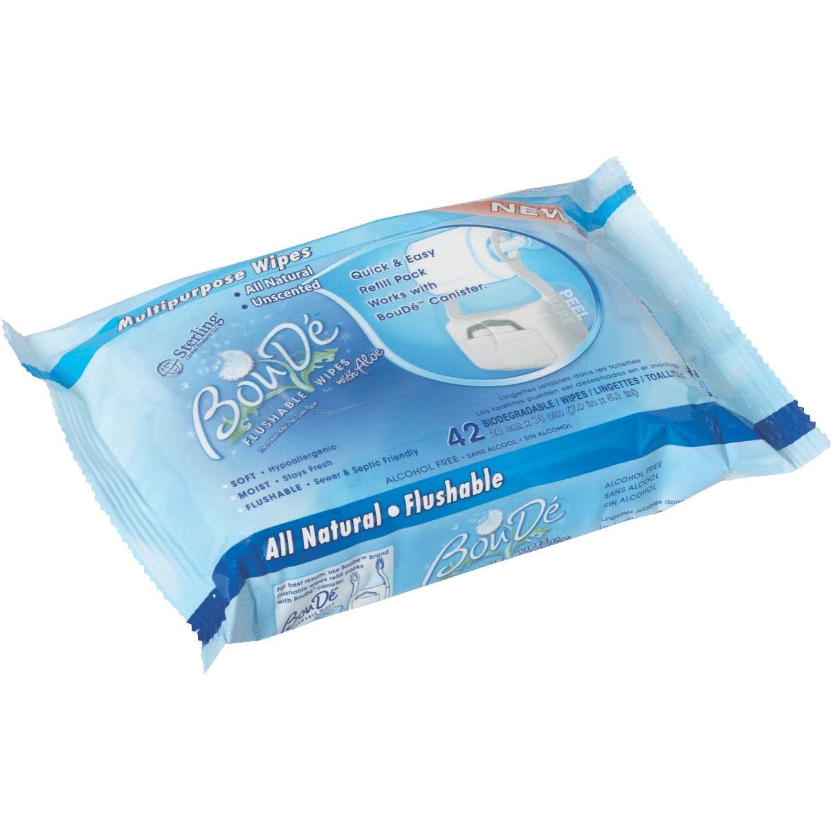 Baby Wipes Baby 5 Pack BouDe Flushable Wipes Refill Pack 42 Count Each