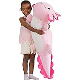 MaoGoLan 47" Giant Axolotl Stuffed Animal,Ultra Soft Salamander Kids Body Pillow Plush,4 Feet Jumbo Throw Pillow Plushie for Axolotl Lover,Home Decor,Gifts