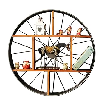 Amazon Com Cylficl Vintage Solid Wood Wrought Iron Wall Hanging