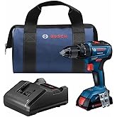 BOSCH GSB18V-490B12 18V EC Brushless 1/2 in. Hammer Drill/Driver Kit with (1) 2.0 Ah Slimpack Battery