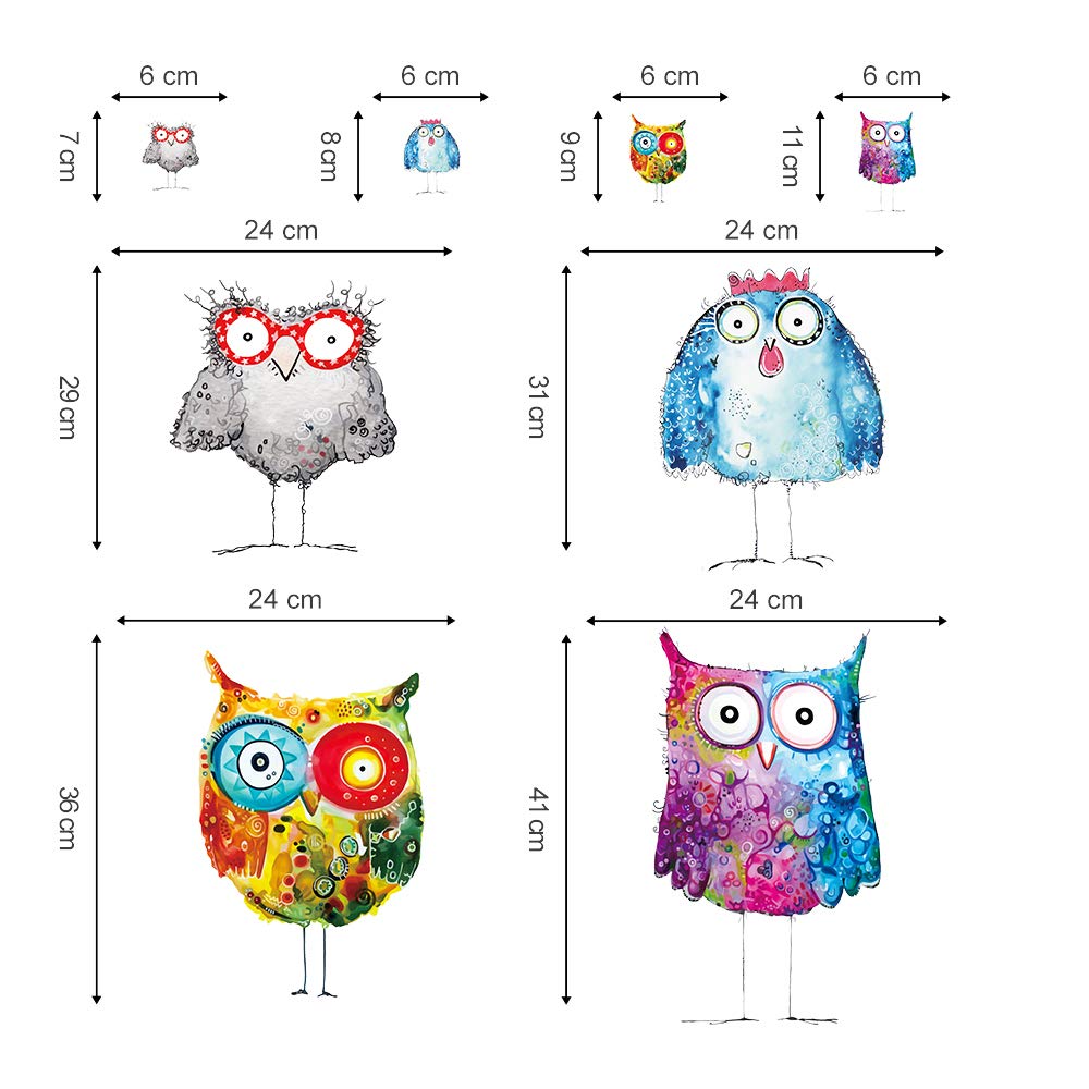 Decalmile Stickers Muraux Animaux Hiboux Autocollant Decoratifs Chambre Enfants Decoration Murale Chambre Bebe Garderie Salon Ameublement Et Decoration Cuisine Maison Mkyra Org