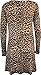 WearAll Women's Plus Size Printed Long Sleeve Swing Dress