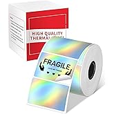 M110 M100 Thermal Labels Laser Shine, for M100/ M110/ M220/ M221/ M250/ M260 Label Maker, 1.96''x1.18''(50x30mm) Original Print Master Label Compatible with Phomemo Labels, for Barcode/Address/Logo