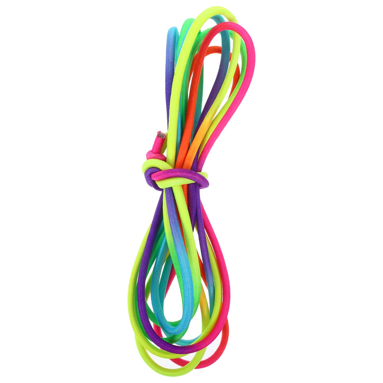 TOYANDONA Rainbow Chinese Jump Ropes for Kids, Elastic Playground Skipping Ropes Ankle Jumping Rope Skip String Jumping Game Outdoor Toys for Girls and Boys (300cm)