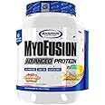 Gaspari Nutrition Myofusion Advanced Protein, Protein Blend with Whey Protein, Casein Protein and Isolate Protein, Low Fat and Gluten Free (Birthday Cake, 4 Pound)