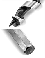 QWORK Auger Drill Bit 3/8 Inch Ø x 12 Inch Hex Shank Long Wood Bit view 5