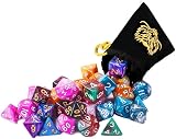 QMay DND Dice 7-Die Set Polyhedral with 2 D10 and Pouches 70 Pieces view 7