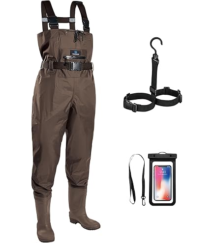 PVC Fishing Waders Pants With Boots Set Thicken Waterproof Men