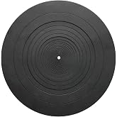Rubber Turntable Mat with Reduce Static for 12" Vinyl Player | Improve Sound Quality Turntable Platter Compatible for Technica AT-LP120BK AT-LP-1200 SL-D2 Vinyl Record Player