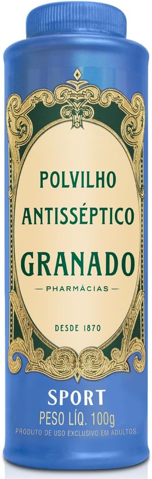 Granado Polvilho Antisséptico Sport, Azul, 100g