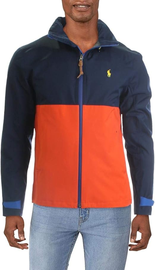 Polo Ralph Lauren Mens Lightweight Water Repellant Utility Jacket Navy L at Amazon Menâs 
