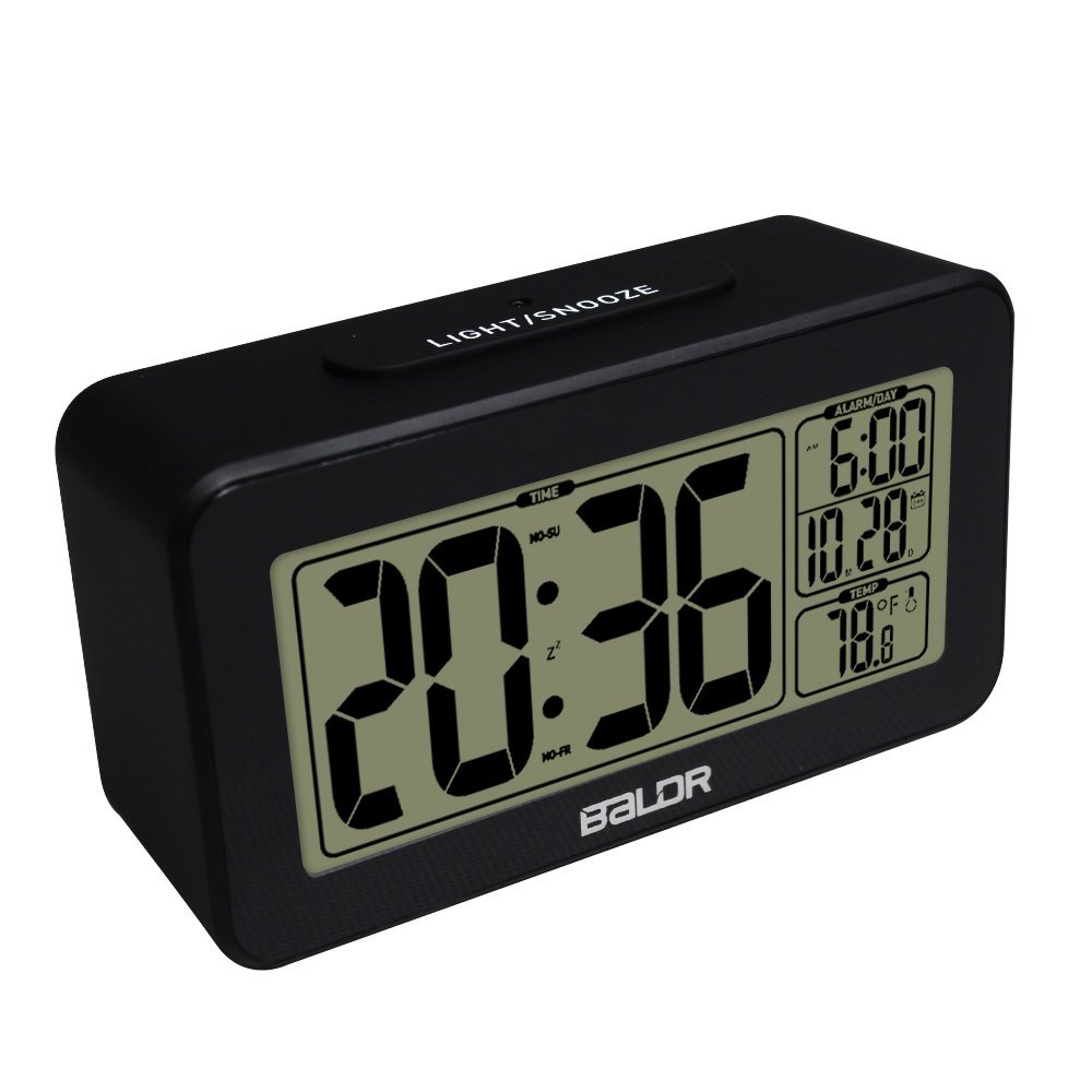 BALDR Smart Alarm Clocks Student, Black Home & Kitchen