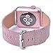 iiteeology Compatible with Apple Watch Band Women Girls, Genuine Leather Sparkly Bling Glitter iWatch Band for Apple Watch SE Series 7 6 5 4 3 2 1, 38mm/40mm/41mm Pink Glitter