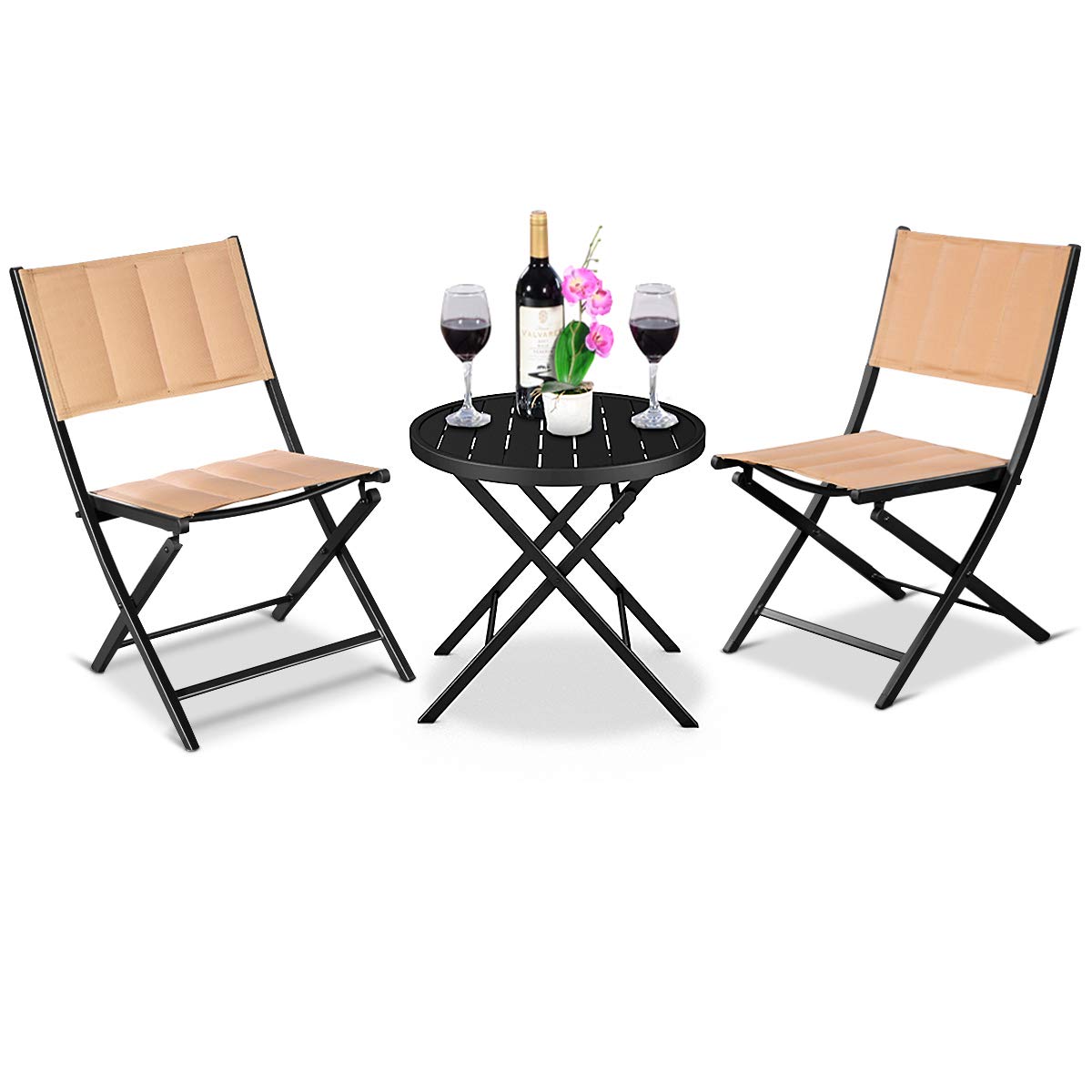 Best Giantex Patio Folding Chairs Furniture